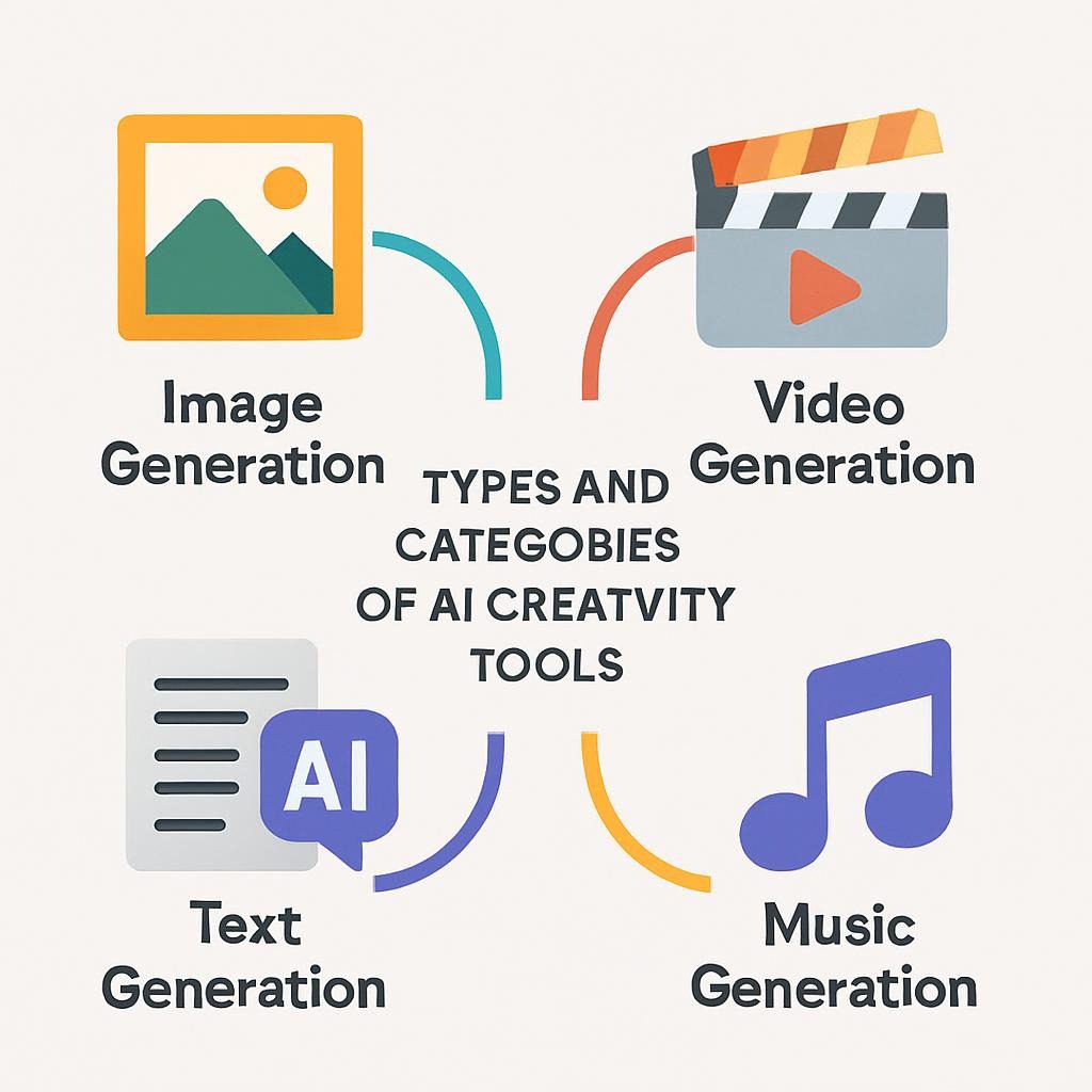 Types and Categories of AI Creativity Tools