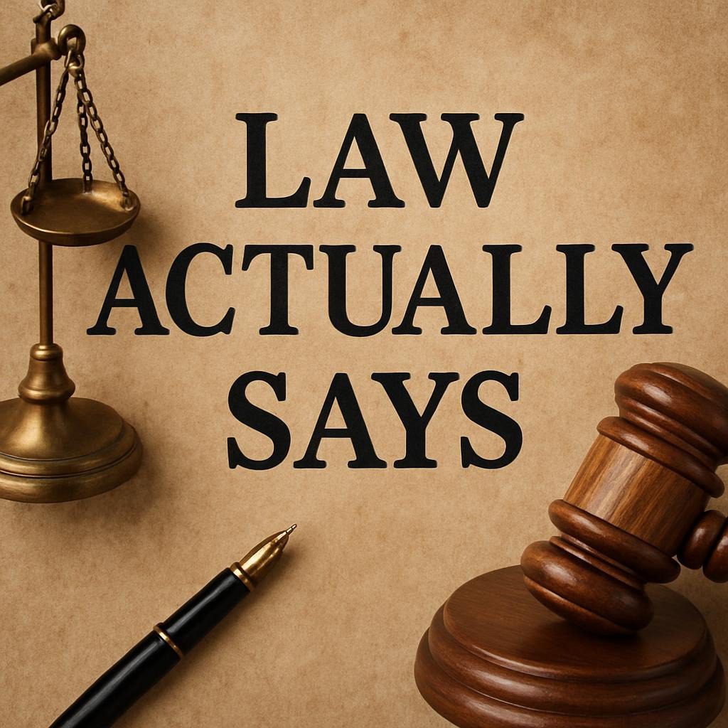 Law Actually Says