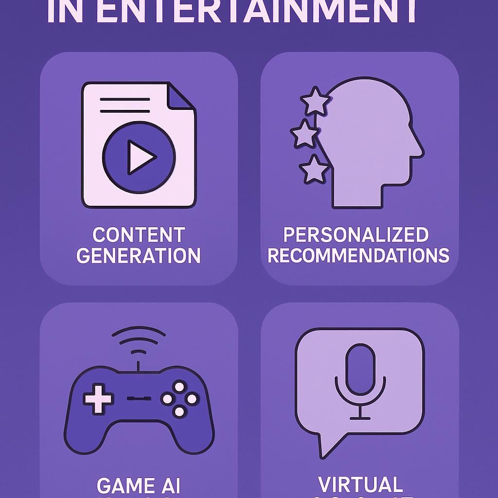 Types of AI Applications in Entertainment