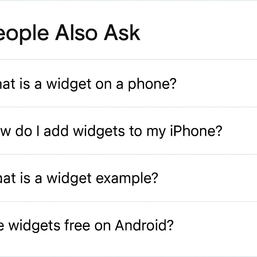 People Also Ask (PAA)