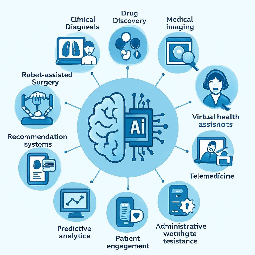 Top 10 AI Applications Revolutionizing Healthcare